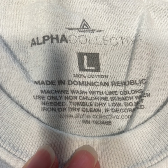 Alpha Collective Size Large 100% cotton T shirt - Picture 2 of 3